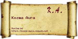 Kozma Aura névjegykártya
